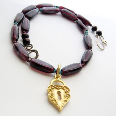 Sideways Initial Necklace